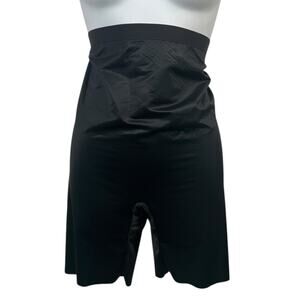 SPANX High Waist Shapewear Shorts Black Large Smoothing Contouring Underlayer